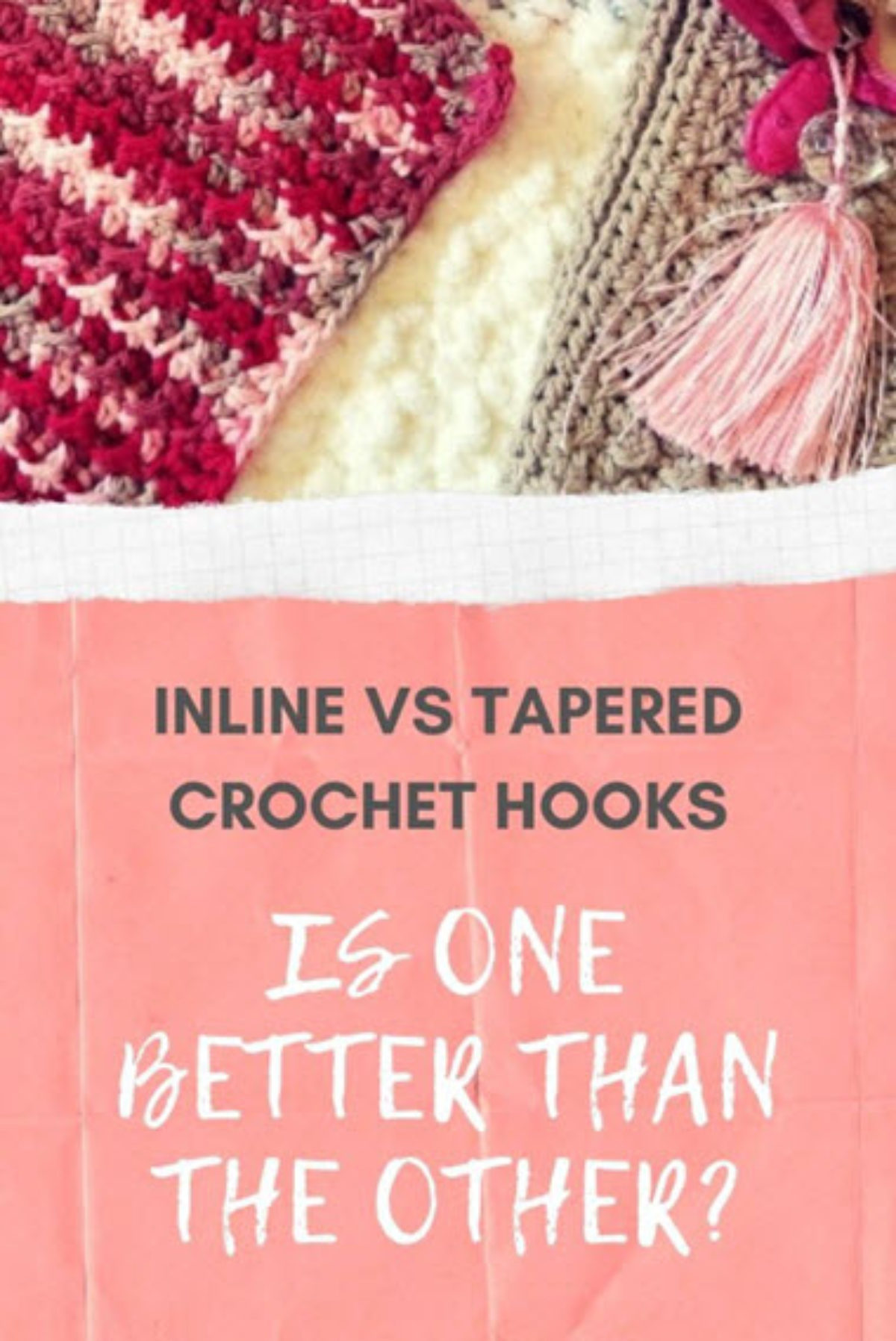 The Difference Between Crochet Hooks: Inline vs. Tapered 🧶 #crochet  #crochettutorial #crochethooks 