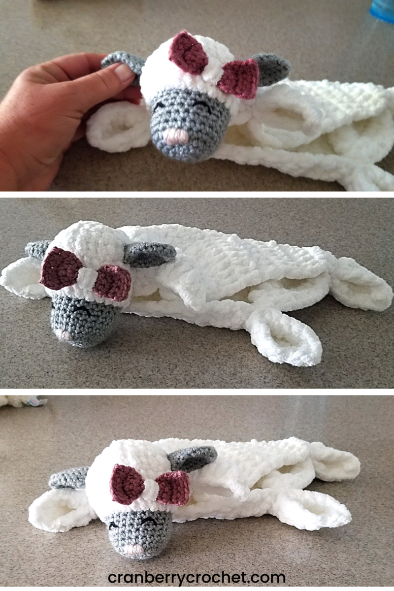 Crochet Lamb Lovey Project Cranberry Crochet
